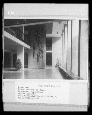 Stuttgart, Neues Rathaus, Inneres, Treppenhaus