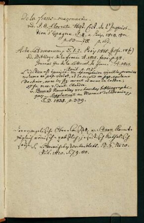 Vorsatz mit handschriftlichen Anmerkungen