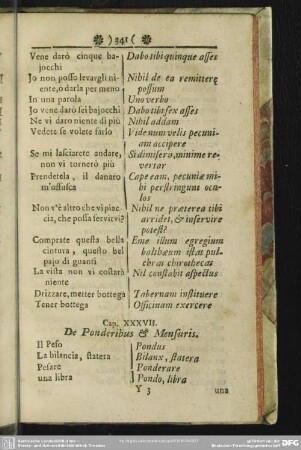 Cap. XXXVII. De Ponderibus & Mensuris