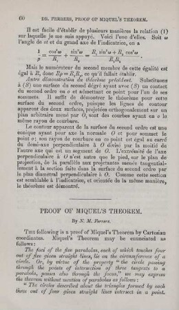 Proof of Miquel's Theorem.