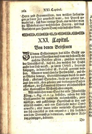 XXI. Capitul. Von denen Besessenen.