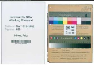 Entnazifizierung Fritz Hirtes , geb. 06.04.1914 (Kaufmaennischer Angestellter)