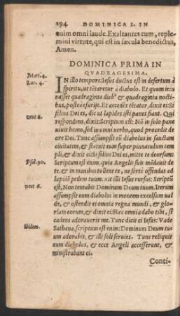 Dominica Prima In Quadragesima.