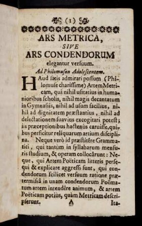 1-4, Ad Philomuson Adolescentem