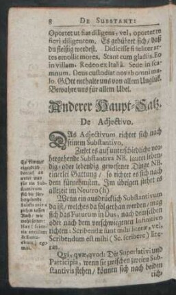 Anderer Haupt-Satz. De Adiectivo.