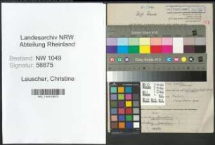 Entnazifizierung Christine Lauscher , geb. 15.08.1894 (Lehrerin)