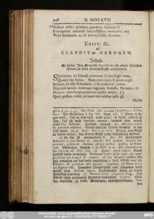 Epist. IX. ad Claudium Neronem.