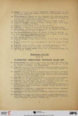 Kleinkunst, Miniaturen, Textilien aller Art (Nr. 542-784)