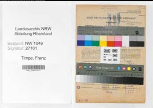 Entnazifizierung Franz Timpe , geb. 03.01.1904 (Lokfuehrer)