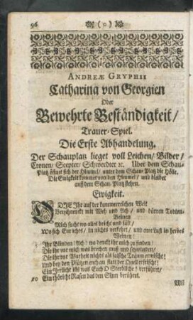 Die Erste - Andere Abhandelung.