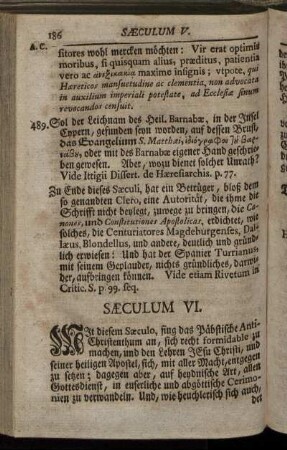 Sæculum VI.