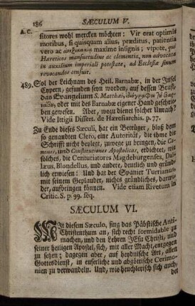 Sæculum VI.