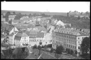 Döbeln. Oberbrücke, Oschatzer Straße, Wappenhensch-Stift