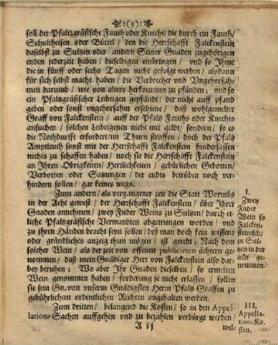 Vertrag zwischen Chur-Pfaltz vnd Grafen zu Falckenstein, von Anno 1538