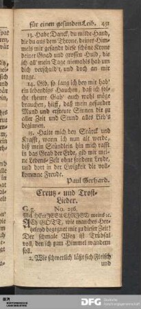 Creutz- und Trost-Lieder.