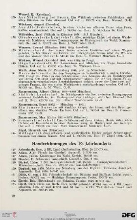 Handzeichnungen des 19. Jahrhunderts (Nr. 145-206)