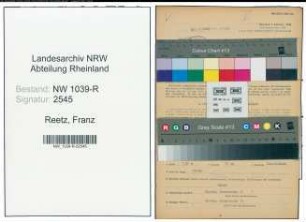 Entnazifizierung Franz Reetz , geb. 11.05.1908 (Chemiewerksarbeiter)