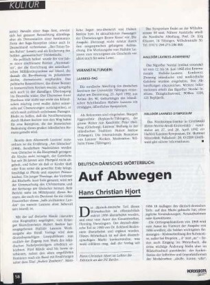 Deutsch-dänisches Wörterbuch: Auf Abwegen