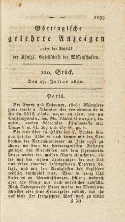 1820, 120: Stück
