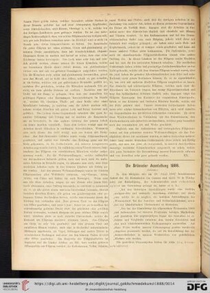Die Brüsseler Ausstellung 1888