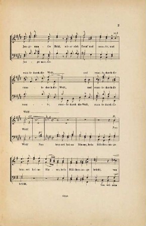 Vier humoristische Männerchöre : op. 35, 2. Höchst traurige Geschichte von einem Goldkäfer