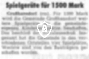 Spielgeräte für 1500 [Name maskiert]