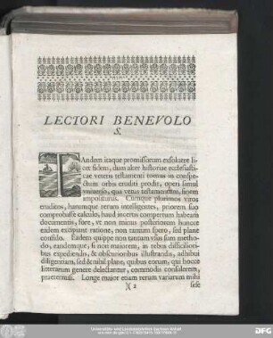 Lectori Benevolo