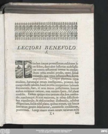 Lectori Benevolo