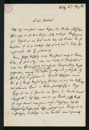 Brief vom 27. März 1883