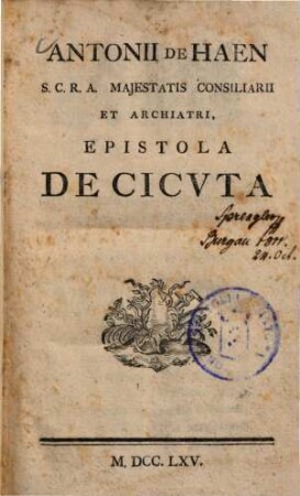 Epistola de cicuta
