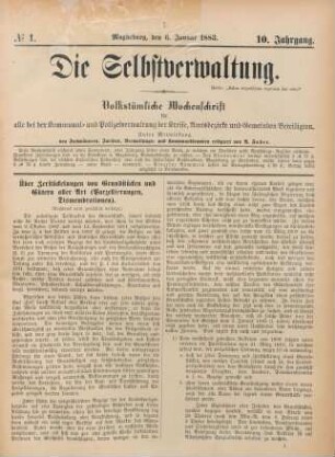 6. Januar - 29. Dezember = No. 1- No. 52