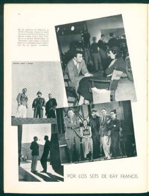 Por los sets de Kay Francis