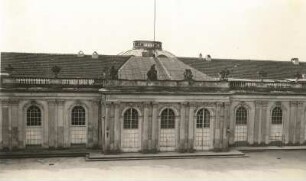 Potsdam. Sanssouci. Schloß Sanssouci (1745/1748; G. W. v. Knobelsdorff). Nordseite des Schlosses