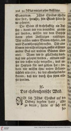 35. Das ehebrecherische Weib