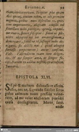Epistola XLVI.
