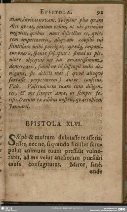 Epistola XLVI.