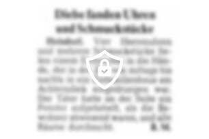 Diebe fanden Uhren und Schmuckstücke