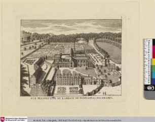 Vue Perspective de l'Abbaye de Port-Royal des Champs.