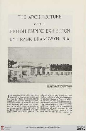 87: The architecture of the British Empire Exhibition