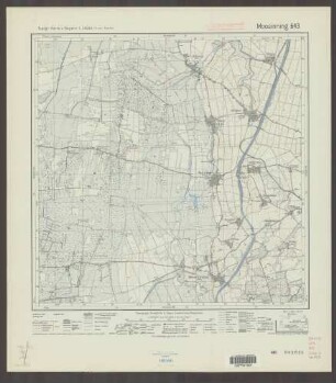 643 Moosinning ; Topographische Karte von Bayern 1:25.000 [Positionsblätter]