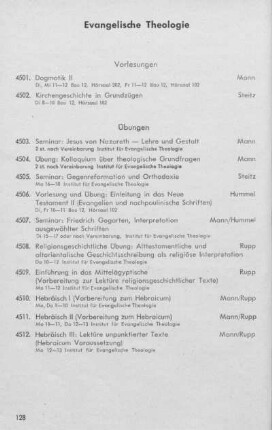 Evangelische Theologie