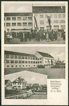 Schulhaus-Einweihung Aulendorf.(Wttb.) 27. 6. 1929