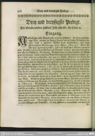 Drey und dreyßigste Predigt
