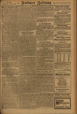 Zweite Ausgabe vom Donnerstag, den 21. Dezember 1922.