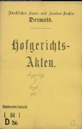 Depping, Kord zum Lassbruch gegen Martin Vogt zu Henstorf - Schuldforderung