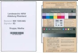 Entnazifizierung Martha Kruppa , geb. 23.11.1902 (Kuechenhilfe)