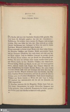 Fünfter Teil: Das einsame Ende