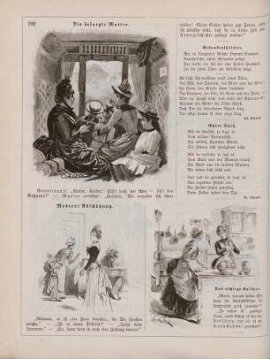 "Die besorgte Mutter" "Moderne Abschätzung" "Das richtige Kaliber"