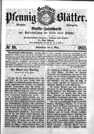No. 10, Sonnabend, den 6. März
