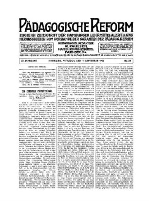 Die nationale Einheitsschule : (Fortsetzung) ; (Schluß folgt)